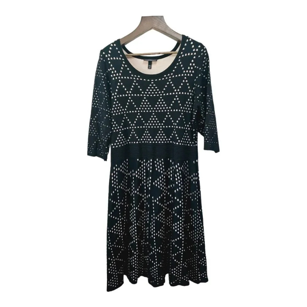 Lane Bryant 22/24 geometric print sweater dress